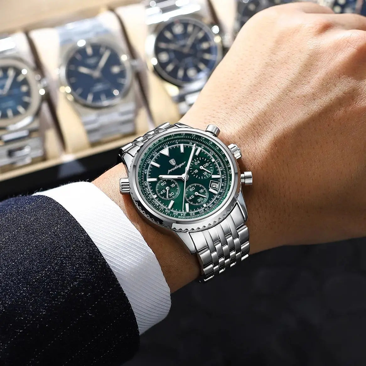 Luxury Military Men's Watch With Elite Timekeeping Accuracy