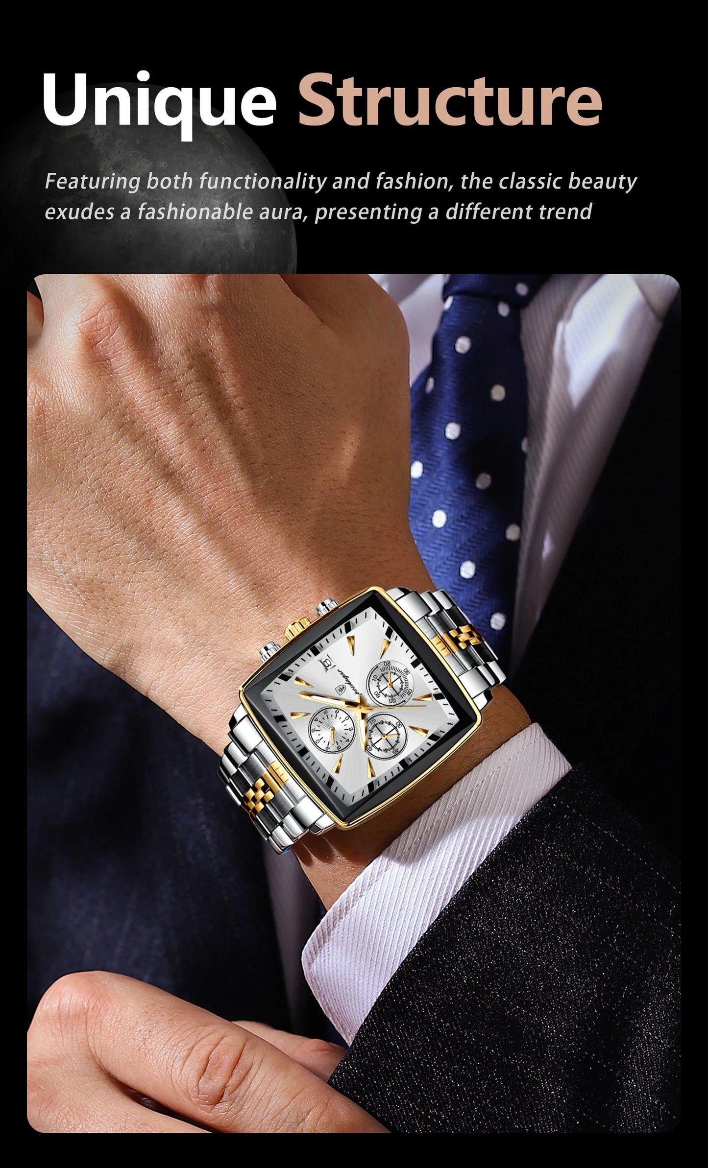 Sleek Comfort Luxury Square Men's Watch