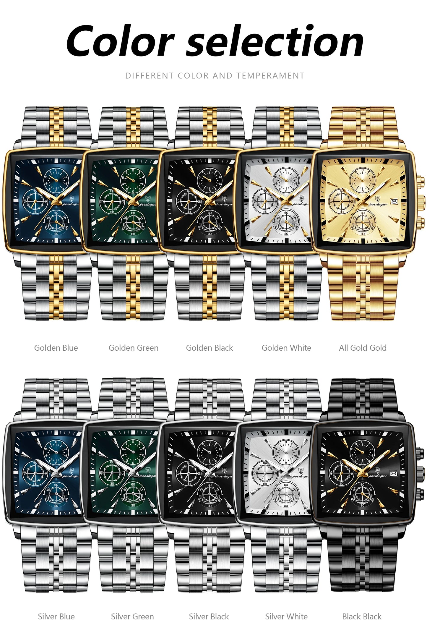 Sleek Comfort Luxury Square Men's Watch
