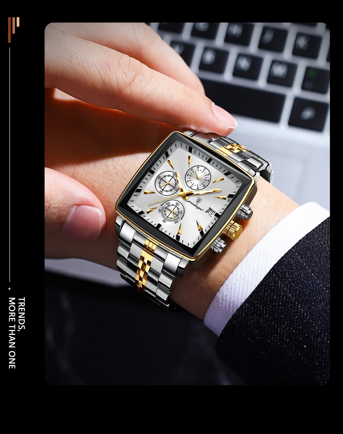 Sleek Comfort Luxury Square Men's Watch